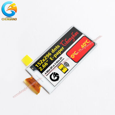 2.66 Inch Four-Color E-Paper Display Module 152x296 SPI Reflective