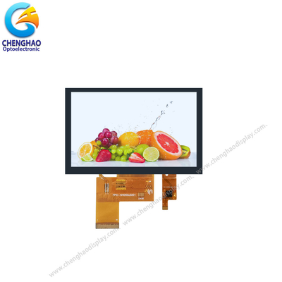 Угол наблюдения дюйма 40pin дисплея 5,0 800*480 емкостный TFT LCD свободный