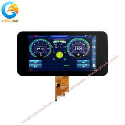 дисплей сенсорного экрана 1000cd/m2 LCD подгонял пикселы IPS Tft 7 дюймов 1024*600
