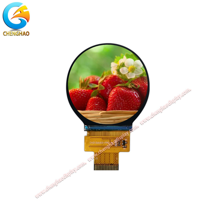Круглый дисплей высокой яркости Tft Lcd 2,1 дюйма с белым светодиодом 600cd/m2