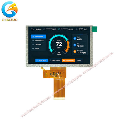 5-дюймовый IPS TFT ЖК-дисплей 1024x600 LVDS 500 нит для промышленных HMI