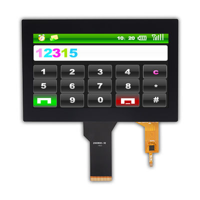 WVGA 200nit TFT LCD сенсорный экран CTP I2C 12 часов